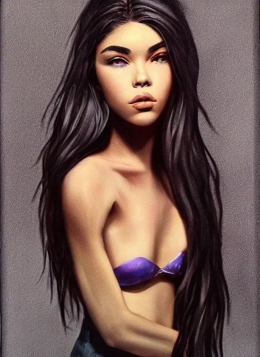 Image similar to Madison Beer realistic 3D portrait by ian spriggs