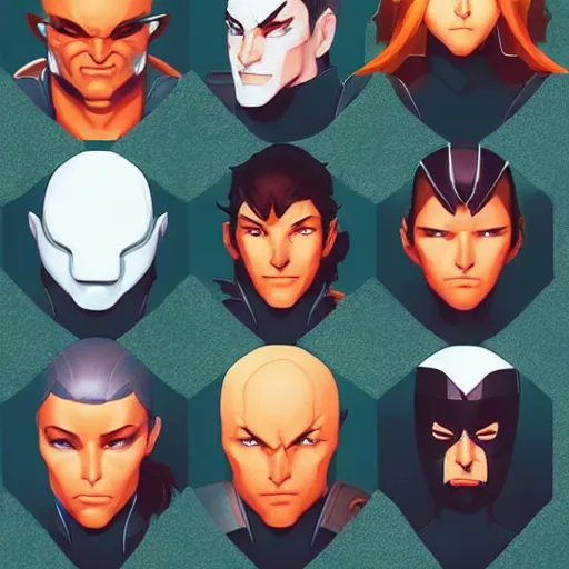 Image similar to face icon stylized minimalist x - men, loftis, cory behance hd by jesper ejsing, by rhads, makoto shinkai and lois van baarle, ilya kuvshinov, rossdraws global illumination