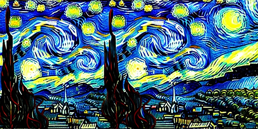 Prompt: the edge of the world has a view of our starry night sky, Not Van Gogh, High fantasy, Cinematic Matte Painting, Insanely Detailed, Award Winning, Trending on Artstation, 8k, UHD