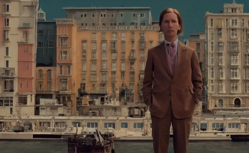 Image similar to high quality high detail movie screenshot by wes anderson, hd,