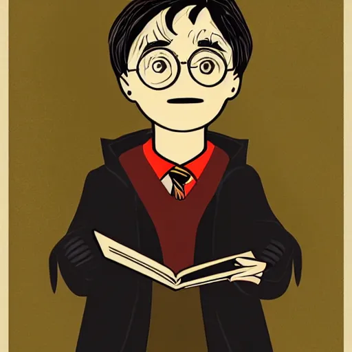 Image similar to Portrait of Harry Potter as a robot