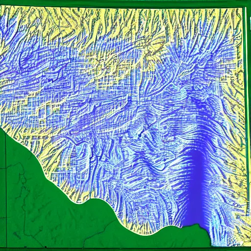 Image similar to topographic map of texas interstates. copyright rand