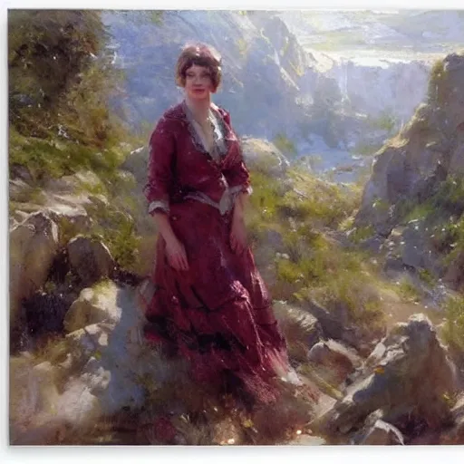 Prompt: a portrait of a character in a scenic environment by daniel f. gerhartz