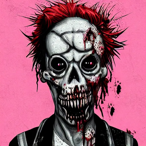 Image similar to zombie punk by malika favre