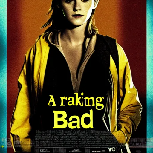 Prompt: a movie poster of breaking bad starring emma watson, movie poster, 4 k