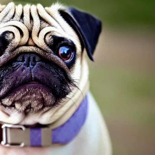 Image similar to the world's most ugliest pug, extreme amount of folds, mangled teeth