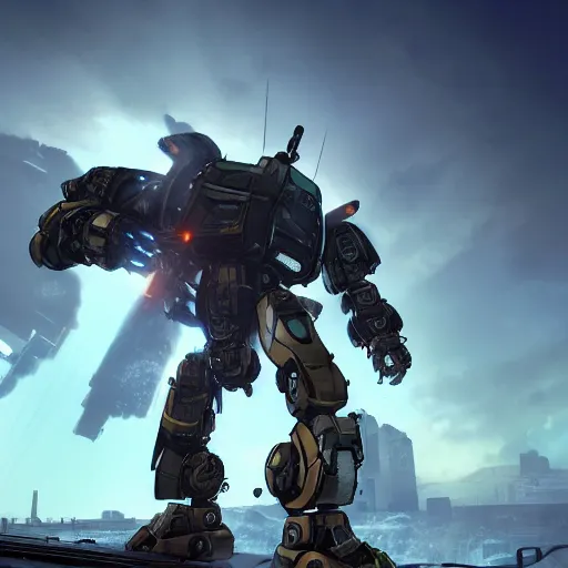 custom vanguard class titan from titanfall, epic shot, | Stable ...