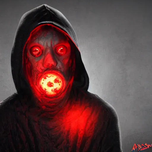 Image similar to a pale figure in a black hood, surrounded by zombies, with swirling glowing red magic, high quality, by anson maddocks, 4 k, digital art