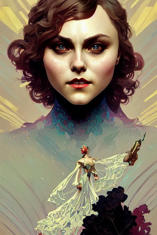 Prompt: annasophia robb as a super villain, fantasy, intricate, elegant, highly detailed, digital painting, artstation, concept art, matte, sharp focus, illustration, art by WLOP and Greg Rutkowski and Alphonse Mucha, masterpiece, Refined