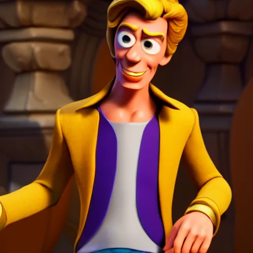 Prompt: Guybrush Threepwood, depicted as a Pixar character, high quality CG render, 4K
