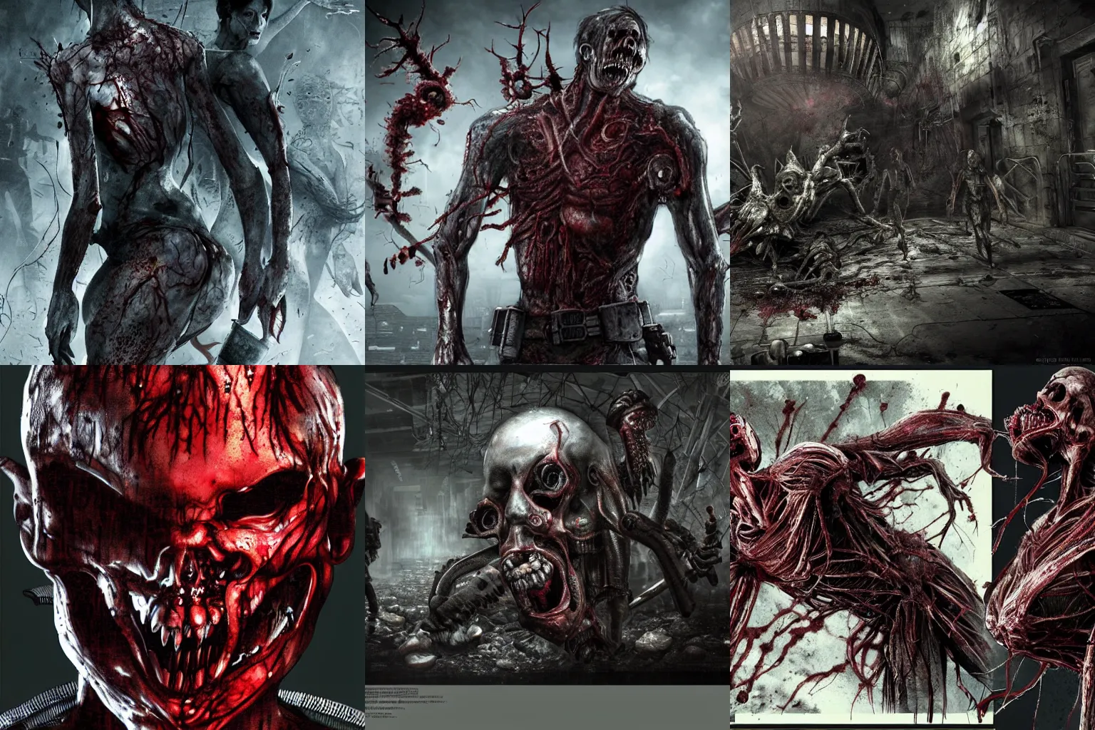 Image similar to Resident Evil virus concept art, highly detailed, horror, scary, terrifying, horrific, hd 4k