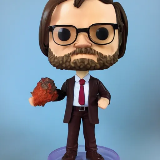 Prompt: dwight schrute funko pop