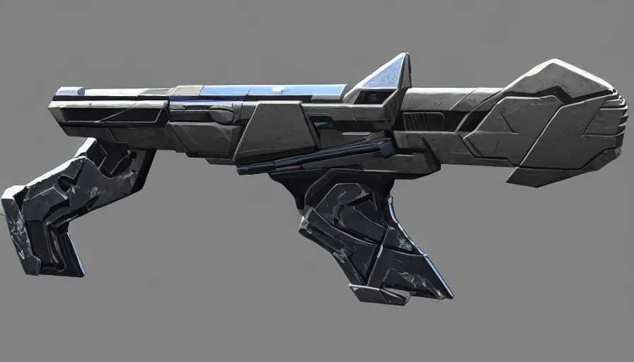 Image similar to extremely detailed ultra realistic side view photo sci fi hyper minimalist magnum pistol coilgun, detailed trigger, chemically propelled, battery, smooth streamline, battery and wires, railgun, chemrail, gauss, elegant sleek smooth body, white paint, smooth utopian design, ultra high quality, octane, cod, destiny, warframe, terminator