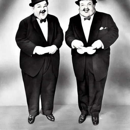 Image similar to laurel and hardy in 2022