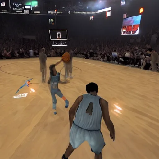 Image similar to first person shooter nba game