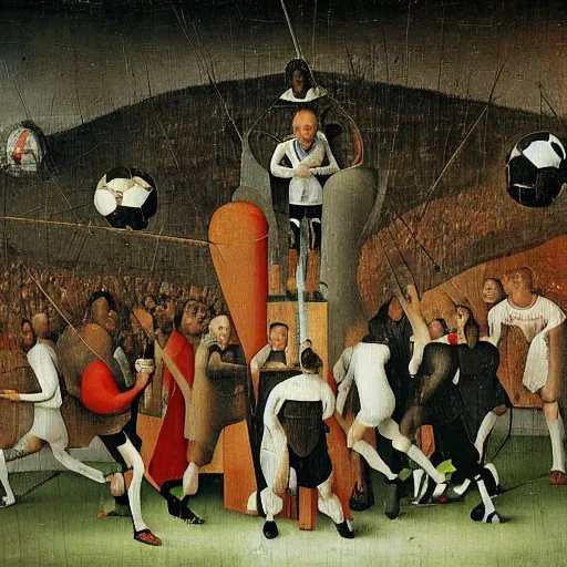 Image similar to real madrid by hieronymus bosch