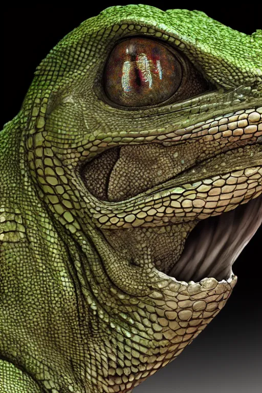 Image similar to lizardman, gray scales, anime, hd,