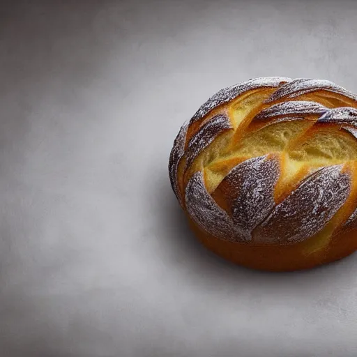 Prompt: fuzzy bread, hyperrealistic art