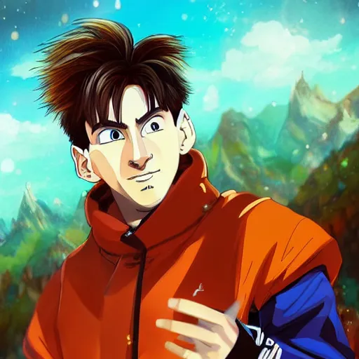 Prompt: lionel messi as a fantasy art character, studio ghibli, dragon ball, highly detailed, artstation, WLOP