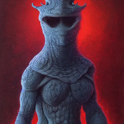 Image similar to anthropomorphic turtle humanoid, carapace, wayne barlowe, blizzard, winter, night, furs, fantasy