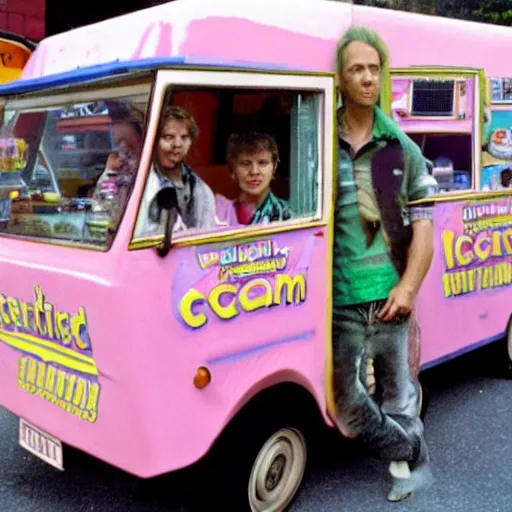 Prompt: they're justified and they're ancient and they drive an ice cream van