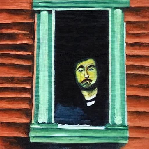 Image similar to “the man by the window painting”