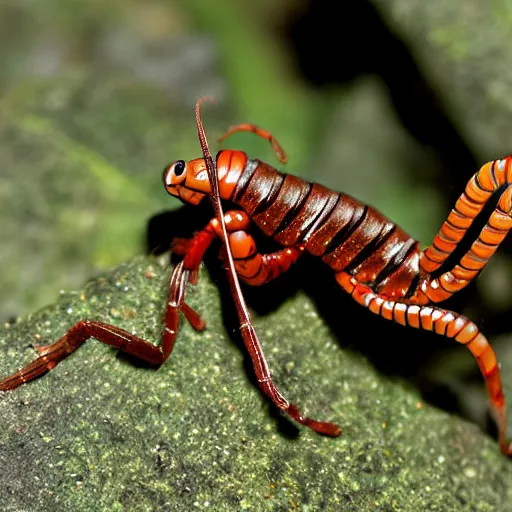 Image similar to gollum - faced centipede