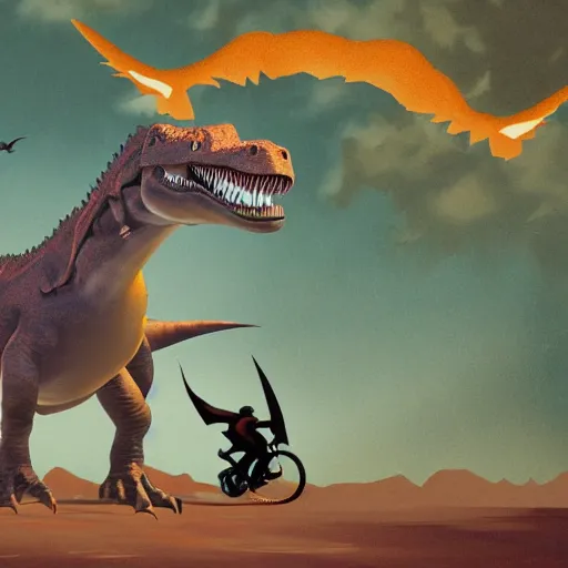 Prompt: Dinosaur Rider