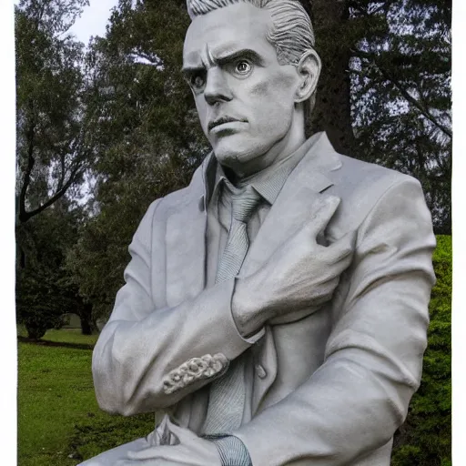 Prompt: jordan peterson in the style of rodins the thinker statue