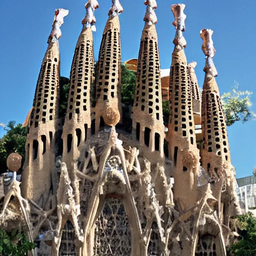 Image similar to a sphere that looks like the sagrada familia