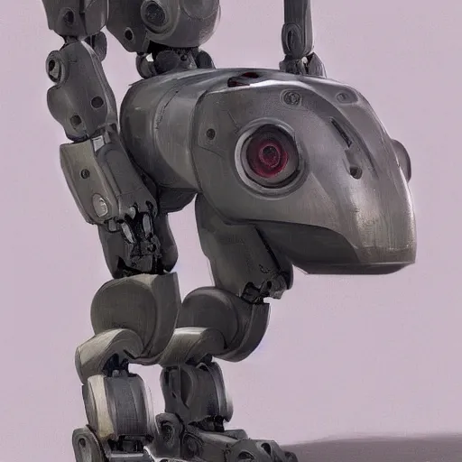 Prompt: robot by Eddie Mendoza