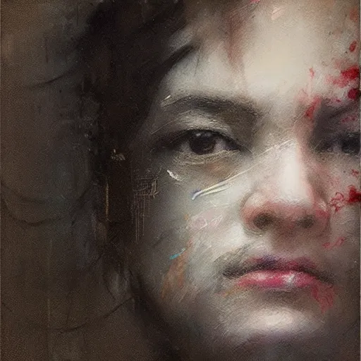 Prompt: the invisible artist by ruan jia, portrait