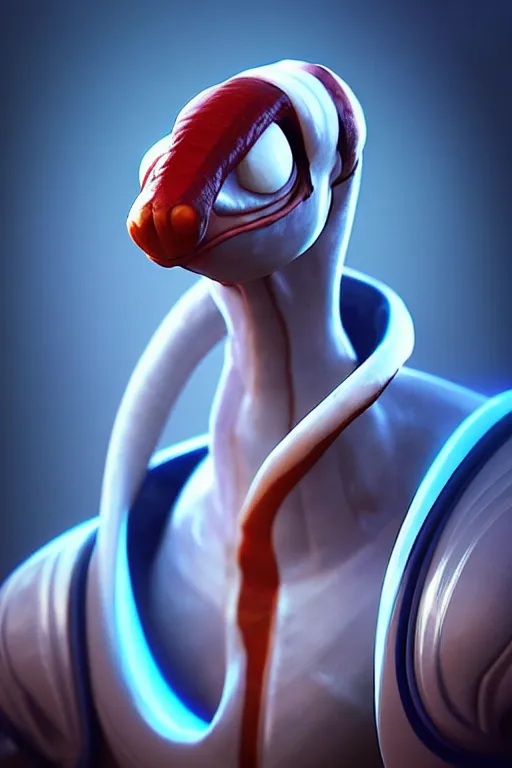 Image similar to “ earthworm jim. front on, symmetrical, character design, amazing depth, glowing, 3 d octane cycle unreal engine 5, volumetric lighting, cinematic lighting, cgstation artstation concept art ”