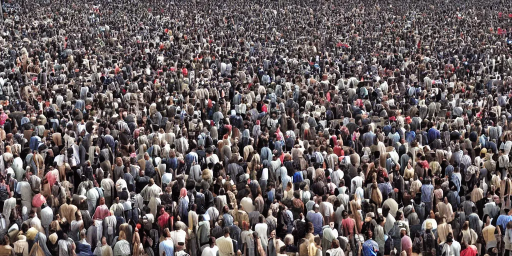 Image similar to intricate maze plenty of humans trying to reach the top