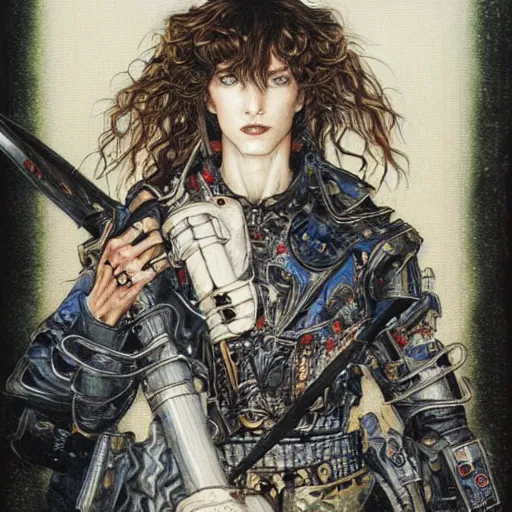 Image similar to a portrait of a character, by Ayami Kojima