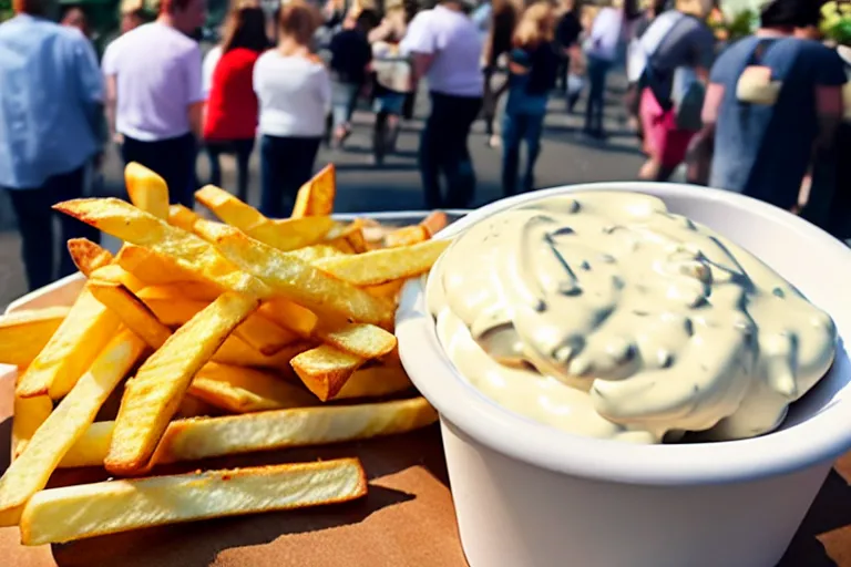 Image similar to best fries, best mayonnaise, best weather