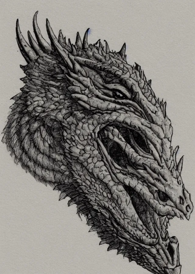 Image similar to portrait of a dragon's head,