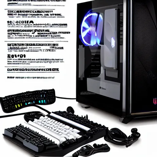 Prompt: unique gamer pc, ultra realism.