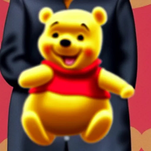 Image similar to Xi Jinping as Winnie the Pooh