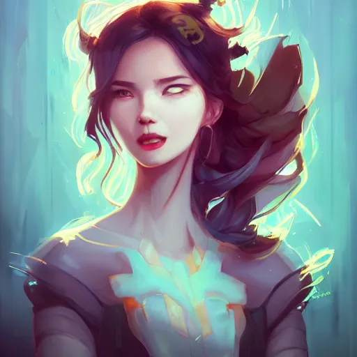 Prompt: a portrait of wlop, art by lois van baarle and loish and ross tran and rossdraws and sam yang and samdoesarts and artgerm and saruei and disney and wlop, digital art, highly detailed, intricate, sharp focus, trending on artstation hq, deviantart, unreal engine 5, 4 k uhd image