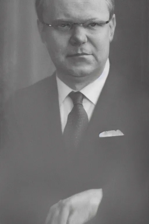 Prompt: portrait of the finnish prime minister