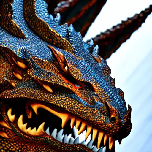 Prompt: photo of detailed dragon
