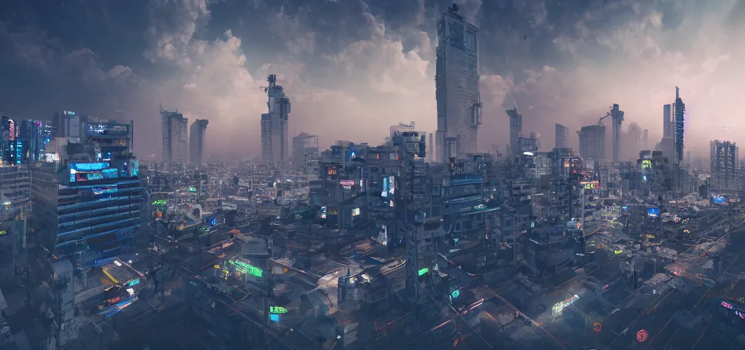 Prompt: tel aviv as an utopian cyberpunk city epic sky photography octane render hyper realistic detailed