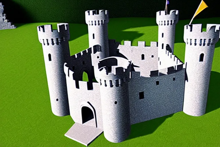 Image similar to a completed castle