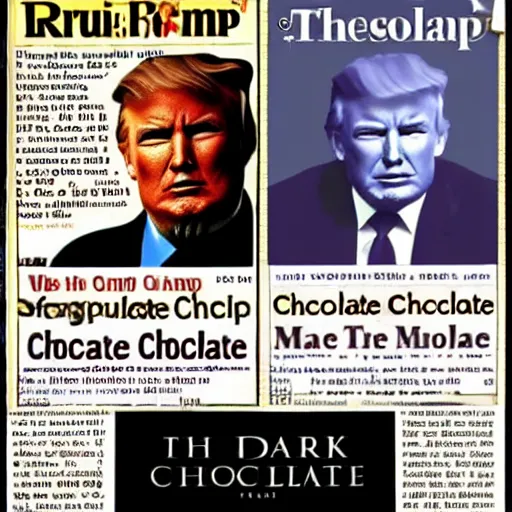 Image similar to dark chocolate trump relief