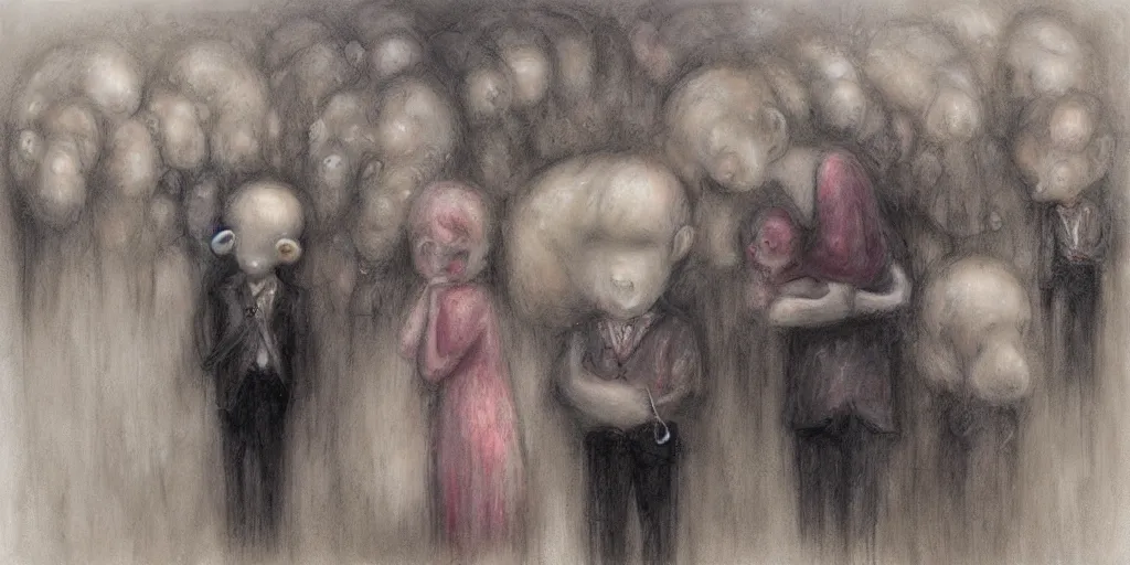 Image similar to Funeral procession by Nicoletta Ceccoli