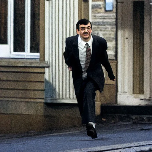 Image similar to Mr Bean leaving the scene of a crime