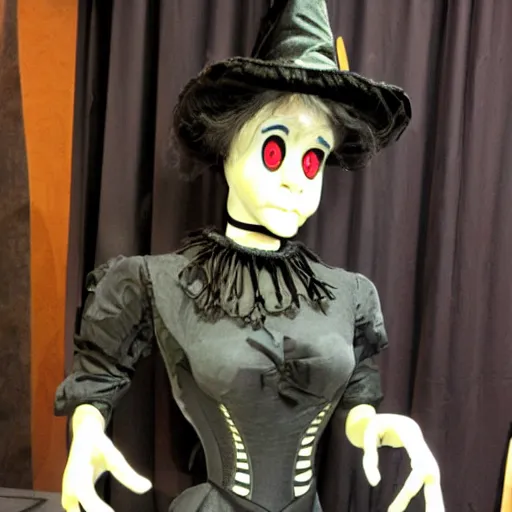 Image similar to animatronic witch