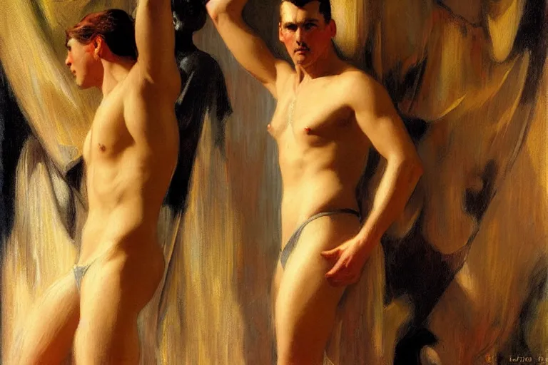 Prompt: artdeco, painting by gaston bussiere, craig mullins, j. c. leyendecker, tom of finland