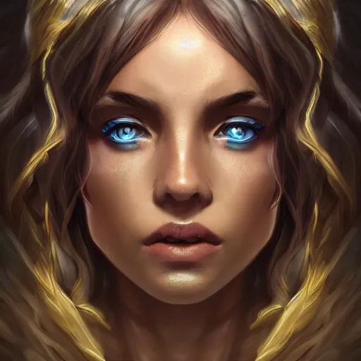 Image similar to highly detailed portrait of a beautiful celestial mage, dramatic light, artstation